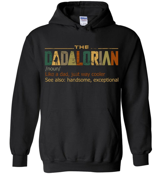 Vintage The Dadalorian Definition  Like A Dad Just Way Cooler Hoodie