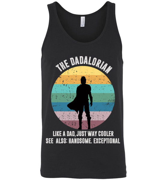 The Dadalorian Definition  Like A Dad Just Way Cooler Retro Tank Top