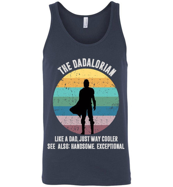 The Dadalorian Definition  Like A Dad Just Way Cooler Retro Tank Top