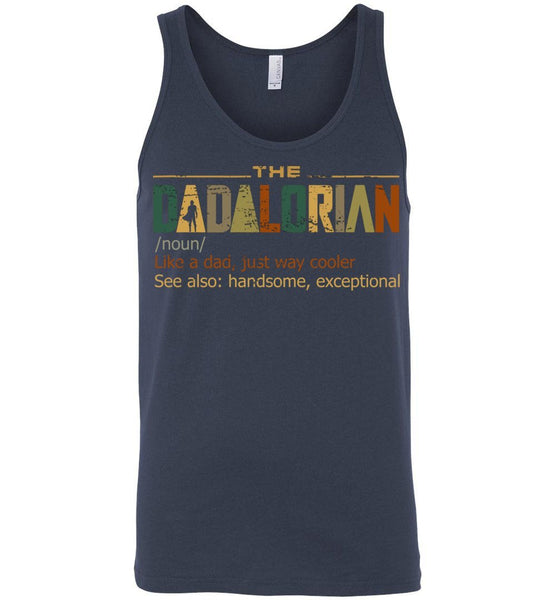 Vintage The Dadalorian Definition Like A Dad Just Way Cooler Tank Top