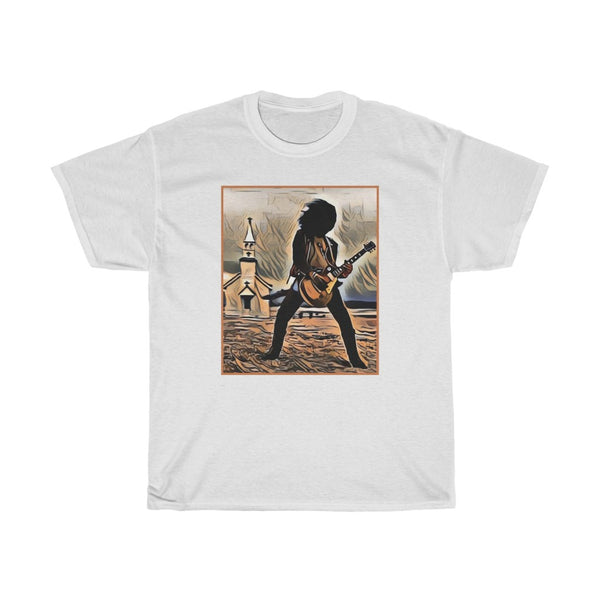 November Rain Slash Black T-shirt 25 Unisex Heavy Cotton Tee