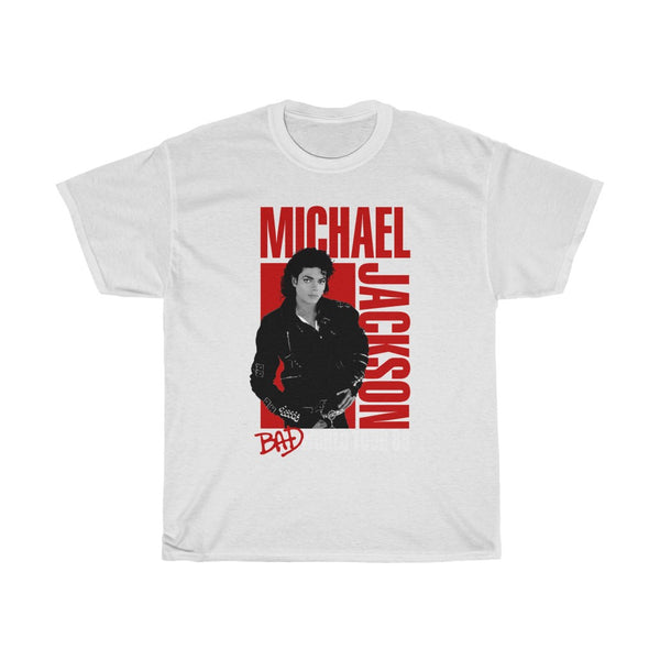 Order #1445 MICHAEL JACKSON BAD 1988Unisex Heavy Cotton Tee