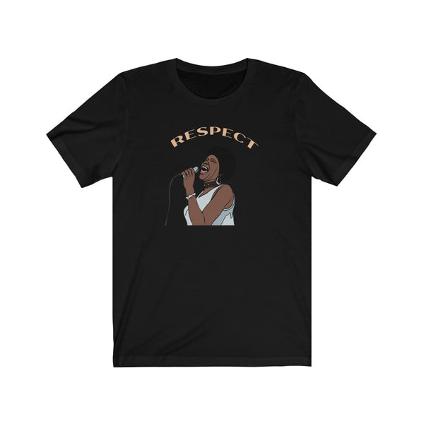 Respect Aretha Franklin Shirt | Aretha Franklin Art Tshirt | Aretha Franklin Gift Tshirt | Unisex Aretha Franklin Tshirt Unisex Jersey Short Sleeve Tee