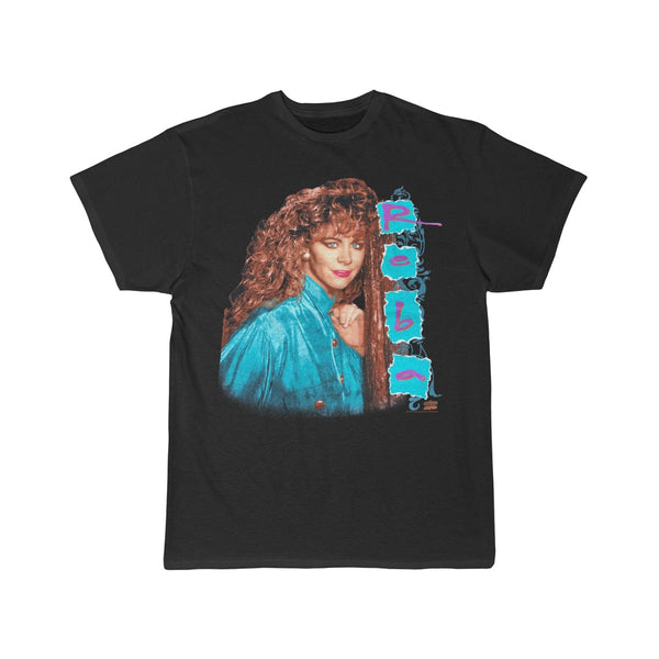Men's Vintage 1993 Reba Mcentire Tour T-Shirt | Country Music 90s Black Teal Tour Dates Shirt |