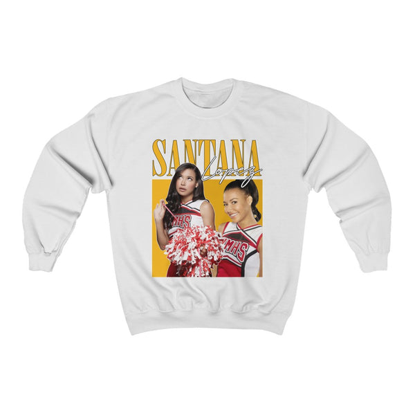 SANTANA LOPEZ GLEE FOX VINTAGE TEE SANTANA LOPEZ TSHIRT VINTAGE SANTANA LOPEZ FANSUnisex Heavy Blend™ Crewneck Sweatshirt