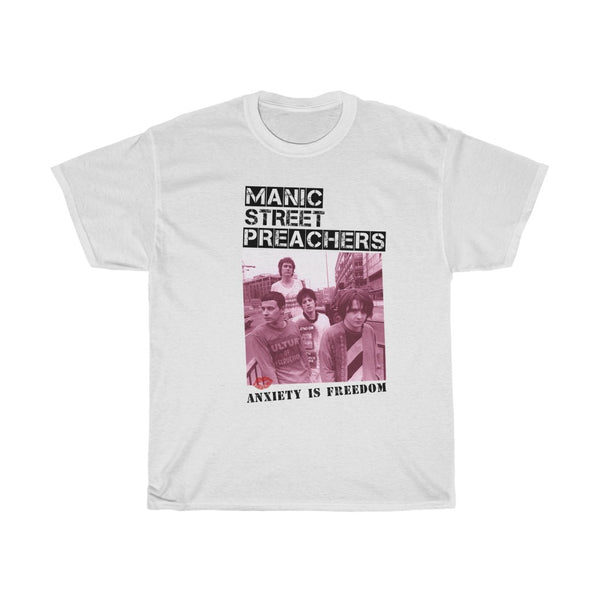 Manic Street Preas Band Tshirt You Love Us Stay Beautiful Early 1990s Glam Punk Era1 Unisex Heavy Cotton Tee