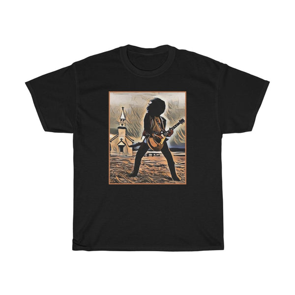 November Rain Slash Black T-shirt 25 Unisex Heavy Cotton Tee