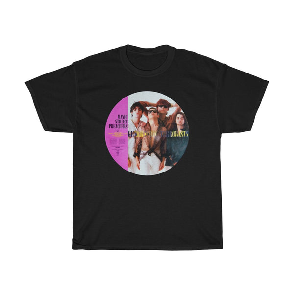 Vintage 90s Manic Street Preas Short Sleeve T Shirt Rare Unisex Heavy Cotton Tee