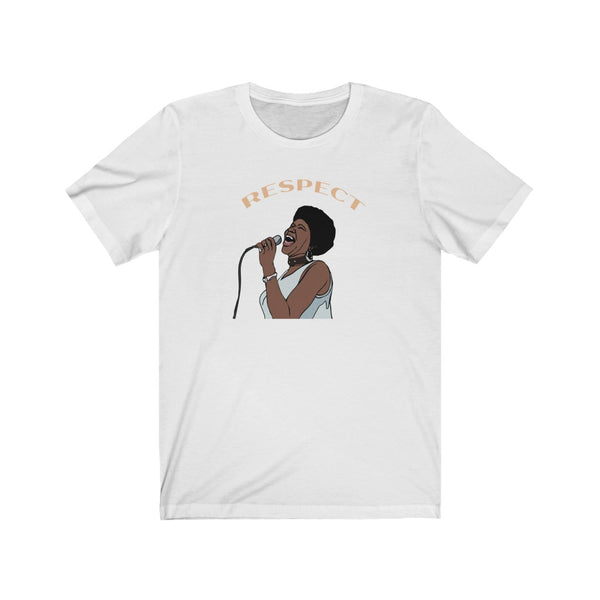 Respect Aretha Franklin Shirt | Aretha Franklin Art Tshirt | Aretha Franklin Gift Tshirt | Unisex Aretha Franklin Tshirt Unisex Jersey Short Sleeve Tee