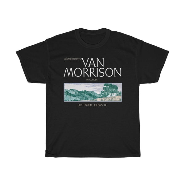 Vintage 1983 Van Morrison Uk September Shows Tour T shirt Unisex Heavy Cotton Tee