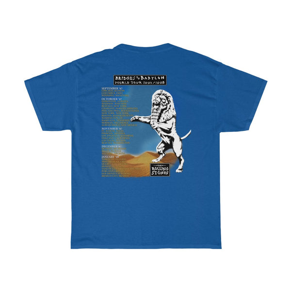 Rolling Stones Bridges To Babylon World Tour T shirt L True Vintage 1990s Unisex Heavy Cotton Tee