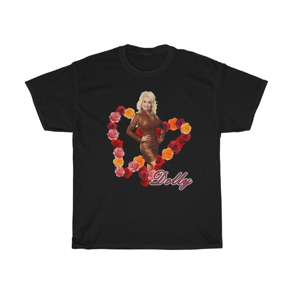 Rare Dolly Parton Dollywood Y2k Butterfly Roses T shirt M Almost Vintage Unisex Heavy Cotton Tee