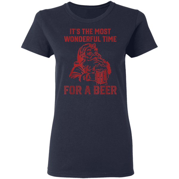 Santa Claus It's The Most Wonderful Time For A Bee Women T-Shirt 2111