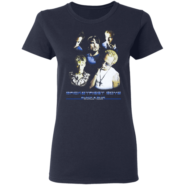 Vintage Backstreet Boys Black & Blue World Tour Women T-Shirt 2311