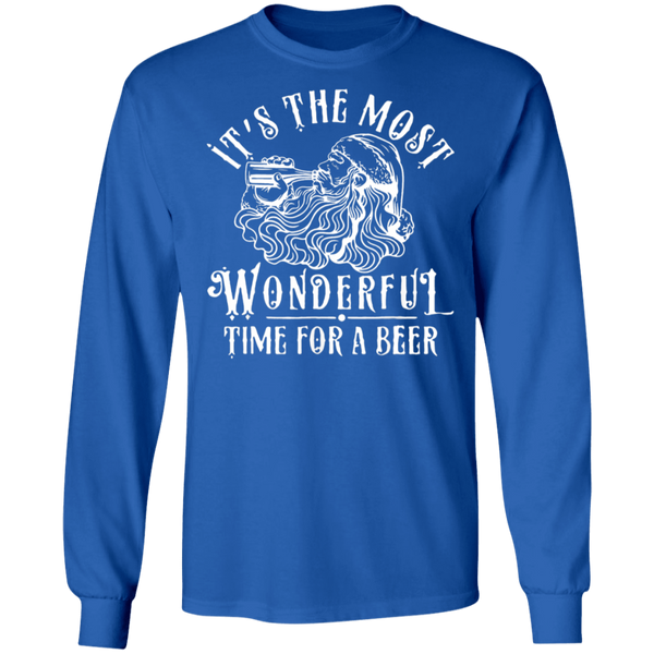 Santa Claus - It's The Most Wonderful Time For A Beer Long Sleeve 2111