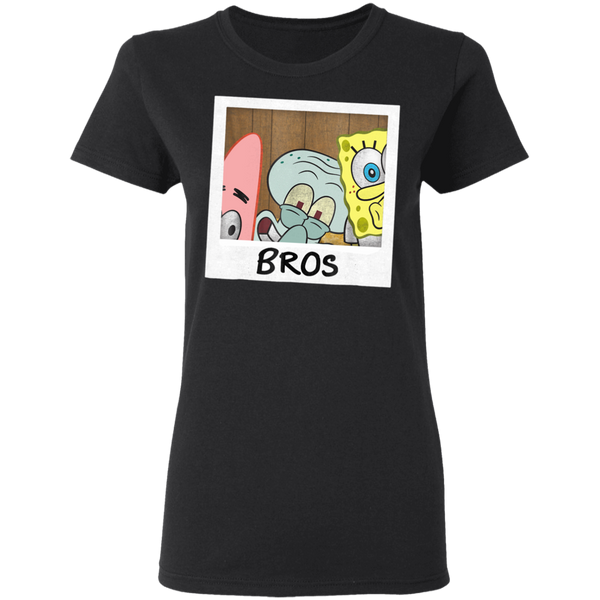 Nickelodeon Spongebob Squarepants BROS Women T-Shirt 0511