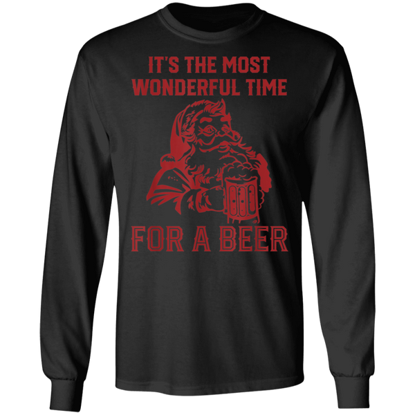 Santa Claus It's The Most Wonderful Time For A Bee Long Sleeve 2111