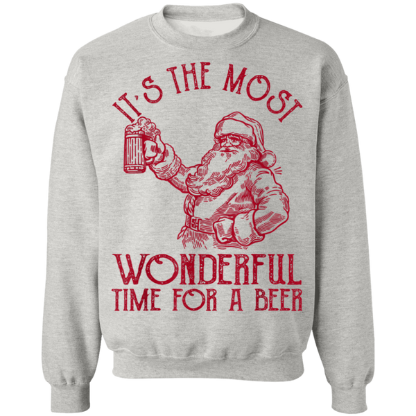 Santa Claus It's The Most Wonderful Time For A Beer  Christmas Sweatshirt 2011