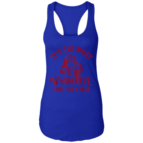 Santa Claus It's The Most Wonderful Time For A Beer Christmas Funny Women Tank Top 2111