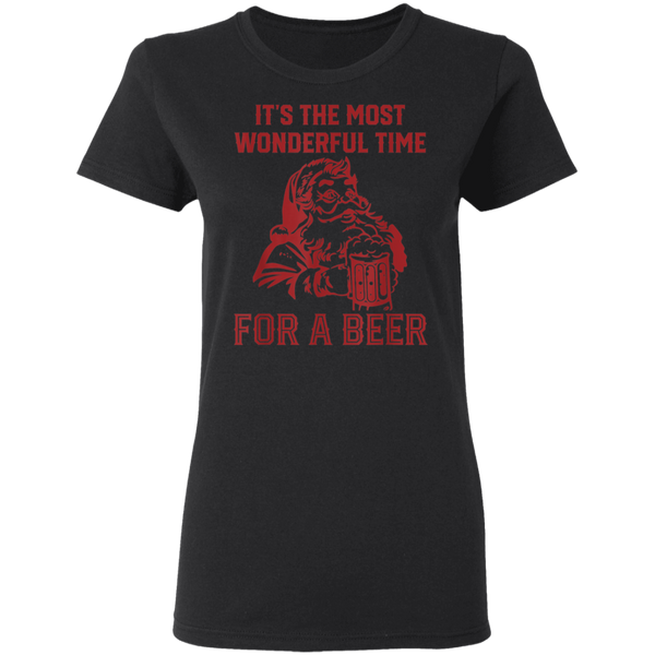 Santa Claus It's The Most Wonderful Time For A Bee Women T-Shirt 2111