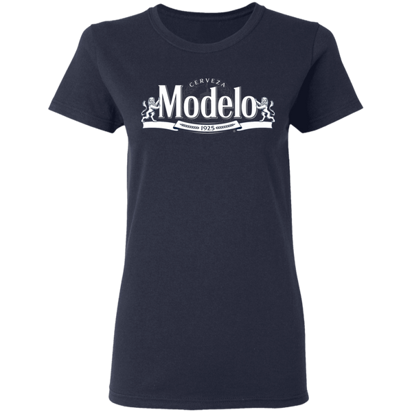 Modelo White Logo Premium Women T-Shirt 0511
