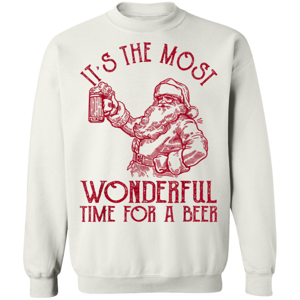 Santa Claus It's The Most Wonderful Time For A Beer  Christmas Sweatshirt 2011