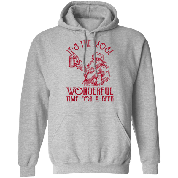Santa Claus It's The Most Wonderful Time For A Beer  Christmas Hoodie 2011