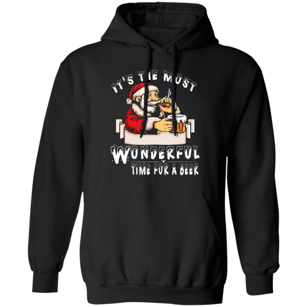 Santa Claus Christmas It's The Most Wonderful Time For A Beer Hoodie 2111