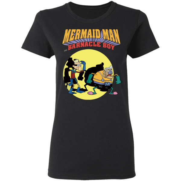 Nickelodeon Spongebob Mermaid Man Women T-Shirt 0511