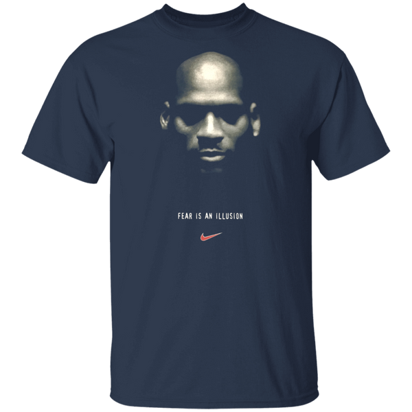 Vintage 90s 1995 NIKE michael jordan fear is an illusion made in usa -Gildan Replica T-Shirt 1110