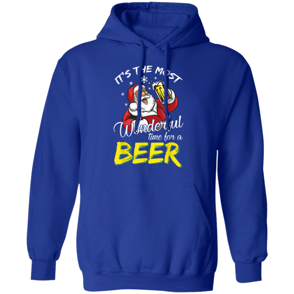 Santa Claus It's The Most Wonderful Time For A Beer - Christmas Gift Hoodie 2011