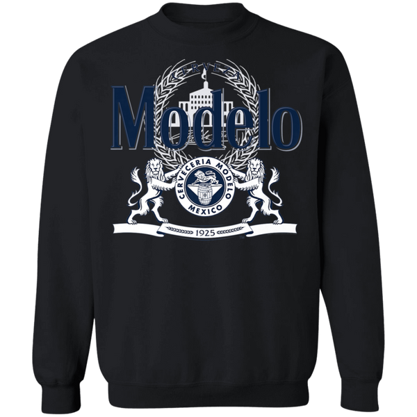Modelo Navy and White Logo Premium Sweatshirt  0511