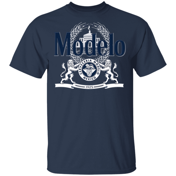 Modelo Navy and White Logo Premium T-Shirt 0511