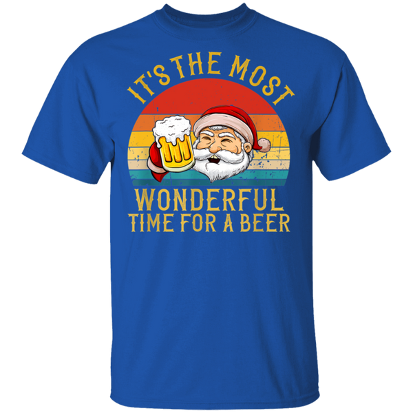 Santa Claus It's The Most Wonderful Time For A Beer - Vintage T-Shirt 2011