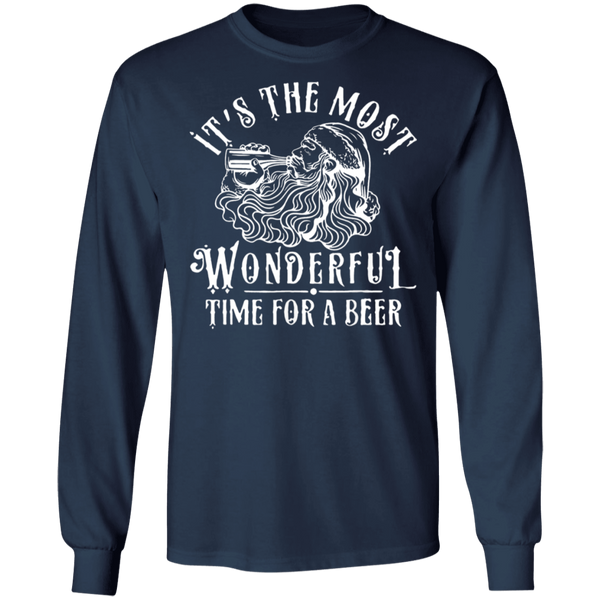 Santa Claus - It's The Most Wonderful Time For A Beer Long Sleeve 2111