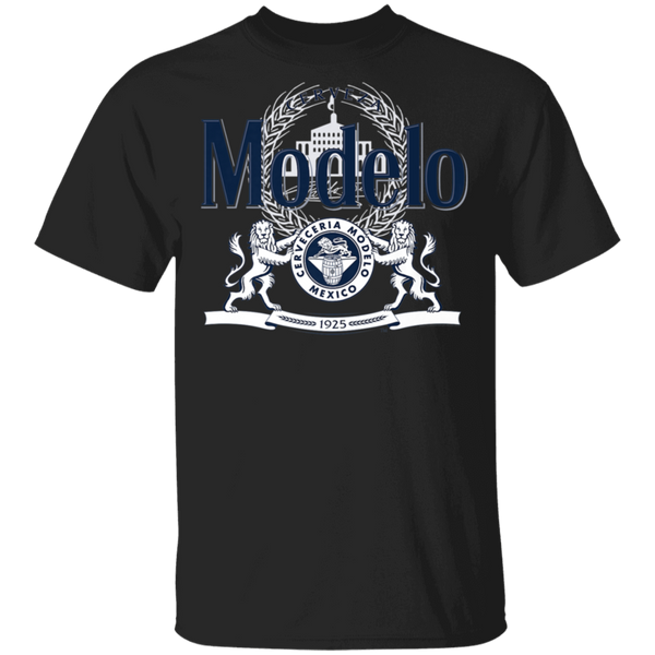 Modelo Navy and White Logo Premium T-Shirt 0511