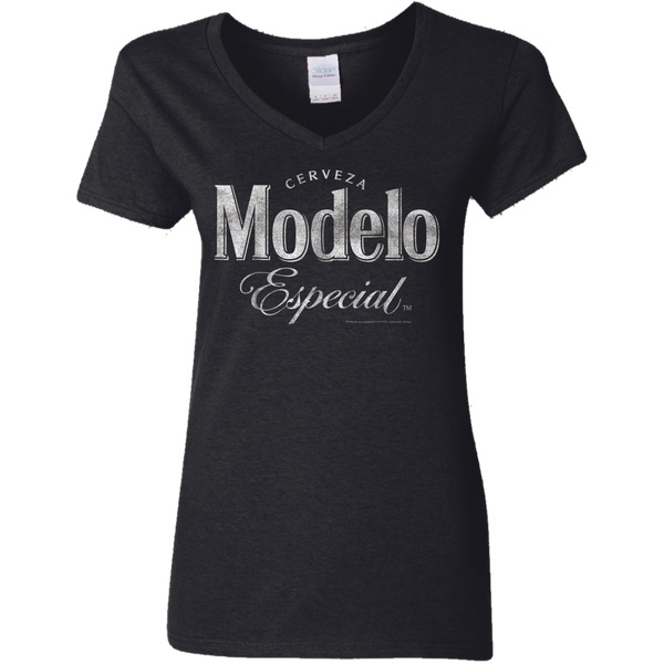 Officially Licensed Modelo Especial Ladies V-Neck T-Shirt 0511