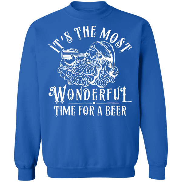 Santa Claus - It's The Most Wonderful Time For A Beer Sweatshirt 2111