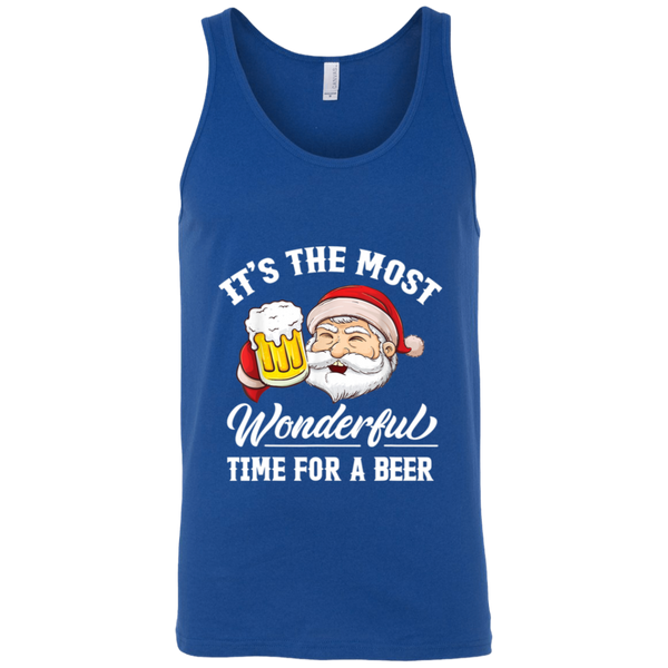Santa Claus It's The Most Wonderful Time For A Beer christmas Gift Unisex Tank Top 2011