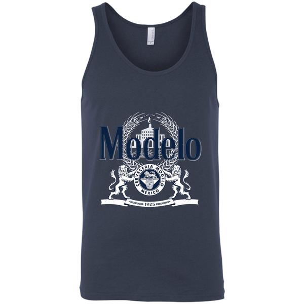 Modelo Navy and White Logo Premium Tank Top 0511