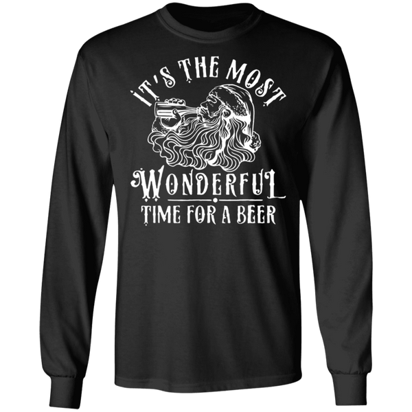 Santa Claus - It's The Most Wonderful Time For A Beer Long Sleeve 2111