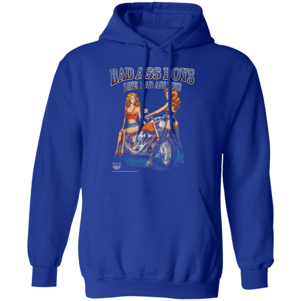 Vintage 90's Bad Ass Boys Have Bad Ass Toys 1995 Sturgis Black Hills Rally Motorcycle Babe Hoodie 1210