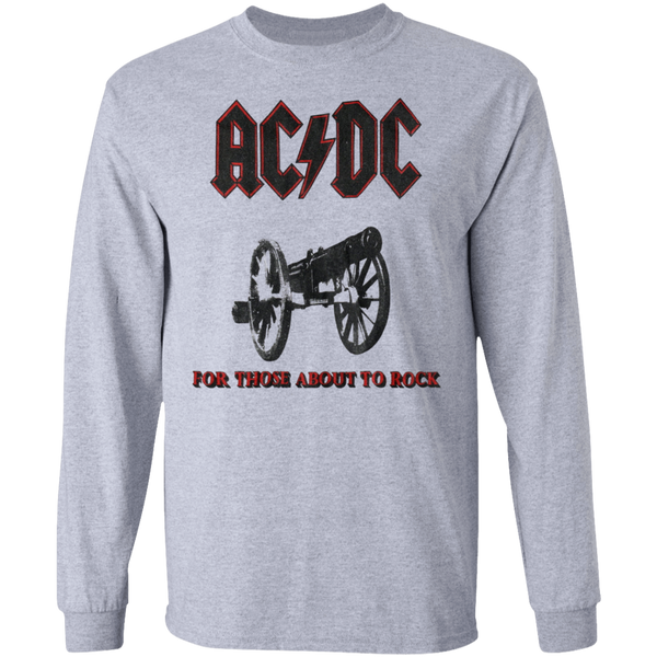 vintage 1981 ACDC For Those About to Rock Tour Jersey Long Sleeve 1110