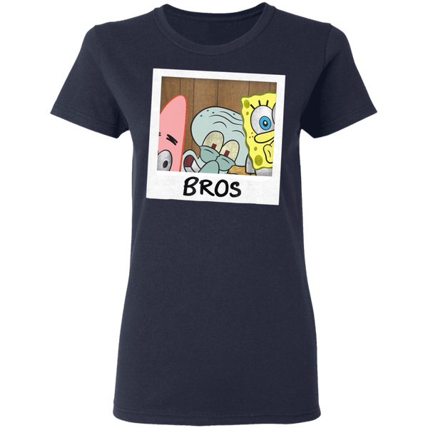 Nickelodeon Spongebob Squarepants BROS Women T-Shirt 0511