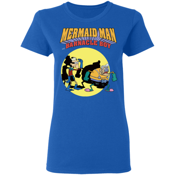 Nickelodeon Spongebob Mermaid Man Women T-Shirt 0511