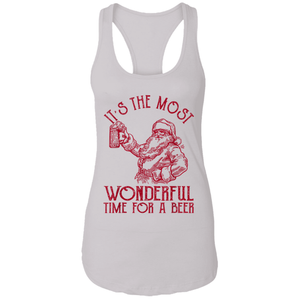 Santa Claus It's The Most Wonderful Time For A Beer  Christmas Women Tank Top 2011