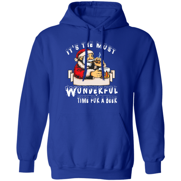 Santa Claus Christmas It's The Most Wonderful Time For A Beer Hoodie 2111