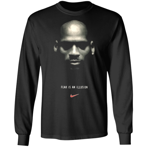 Vintage 90s 1995 NIKE michael jordan fear is an illusion made in usa -Gildan Replica Long Sleeve 1110
