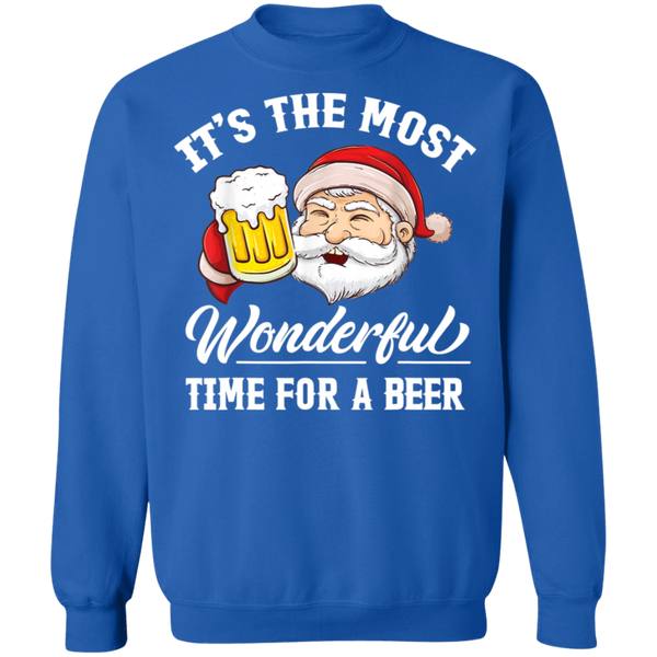 Santa Claus It's The Most Wonderful Time For A Beer christmas Gift Sweatshirt 2011