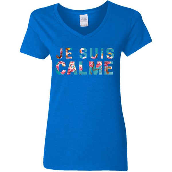 Taylor Swift Je Suis Calme Ladies V-Neck T-Shirt 2011